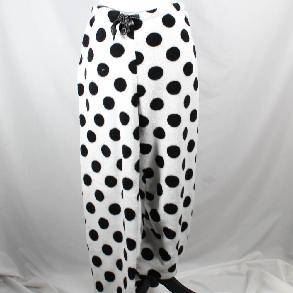 Black and white polka dot soft pj pants size L